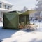 Vevor 6 Side Pop up Gazebo Screen Tent 10x10 ft for 6-8 Persons Camping Backyard FY10X10Military Green-6 - alternate 4