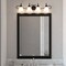 Vaxcel Bella 4-Light Matte Black Bathroom Vanity Fixture, White Glass Shade W0556 - alternate 4