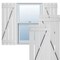 Ekena Millwork True Fit PVC, Four Board Spaced Board-n-Batten Shutters w/Z-Bar, Unfinished , 23W x 44H, PR TFP102SB23X044UN - alternate 1