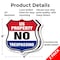 Signmission No Trespassing Shield Sign U.S. Property, 6 inch X 6 inch, Plastic Sign, 2PK SHI-P-2PACK-6-411 - alternate 3