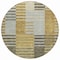 Homeroots 8' Brown Gold And Taupe Round Striped Washable Indoor Outdoor Area Rug 581685 - alternate 4
