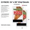 Signmission New York Style Pizza, Vinyl Decals Only 24 Inch x 36 Inch, Vinyl Decal, 2PK DSB-2436-2PACK-New York Style Pizza - alternate 2