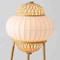 Vidalite Hikari Tripod Floor Lamp with Woven Bamboo & White Fabric Shade, 58 in. Height, Japanese Chic Style CE1009195 - alternate 6