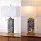 Jonathan Y Elizabeth 27.5" Contemporary Coastal Rectangular Alabaster Terrazzo LED Table Lamp w/Nightlight Base JYL6201C - alternate 3