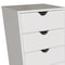 Homeroots 16" White Solid Wood Five Drawer Lingerie Chest 522812 - alternate 4