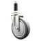Service Caster 5 Inch 316SS Thermoplastic Rubber Wheel Swivel 1 Inch Expanding Stem Caster SCC-SS316EX20S514-TPRB-1 - alternate 1