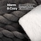 Lavish Home Faux Fur Throw Blanket 60x70-Inch Twin Blanket for Couch, Bed, or Chair Soft Throw with Plush, Gray 66-THROW057-G - alternate 5