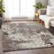 Homeroots 8' X 10' Taupe Ivory And Brown Damask Washable Indoor Outdoor Area Rug 596402 - alternate 5