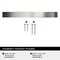 Amerock Parabolic 5-1/16 inch (128mm) Center-to-Center Satin Nickel Cabinet Pull, 10PK 10VMP37347G10 - alternate 2