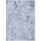 Homeroots 8' X 10' Sky Blue And Denim Blue Floral Washable Indoor Outdoor Area Rug 583133 - alternate 4