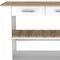 Homeroots White and Brown 40in Rolling Kitchen Cart With Storage 474097 - alternate 3