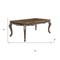 Homeroots 80" Oak and Silver Wood Removable Leaf Extendable Dining Table 631284 - alternate 5