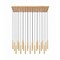 Z-Lite Forest 23 Light Linear Chandelier, Modern Gold, 54 In W 919MP12-23L-MGLD-LED - alternate 2