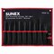 Sunex Air Hammer Chisel Standard 10 Piece Set In Portable Tool Roll ACS10 - alternate 4