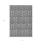 Homeroots 8' X 10' Gray Damask Washable Non Skid Indoor Outdoor Area Rug 563877 - alternate 4