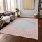 Homeroots 5' X 8' Pink And Silver Striped Washable Indoor Outdoor Area Rug 597188 - alternate 5