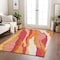 Homeroots 8' X 10' Blush Copper And Ivory Abstract Washable Indoor Outdoor Area Rug 600951 - alternate 2
