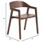 Leisuremod Rivo Collection Elegant Dining Chair in Dark Walnut Color Wood RC20DRW - alternate 6
