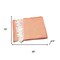 Homeroots 55" X 70" Coral And Ivory Cotton Woven Plush Throw Blanket with Tassels 475709 - alternate 2