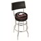 Holland Bar Stool Co 25" Chrome 2-Ring Northern Illinois Swivel Bar Stool, Back L7C425NorIll - alternate 1