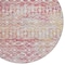 Homeroots 8' Pink And Ivory Round Argyle Washable Indoor Outdoor Area Rug 615820 - alternate 6