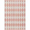 Homeroots 9' X 12' Salmon And Ivory Geometric Washable Indoor Outdoor Area Rug 577107 - alternate 6