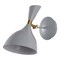 Jonathan Y Josef 10" Adjustable Iron Retro LED Wall Sconce, Gray JYL9066D - alternate 3