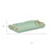 Homeroots 8in Aqua And Gold Cast Iron Ribbons Vanity Tray 634800 - alternate 3