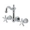 Kingston Brass Double-Handle Wall Mount Bathroom Faucet, Polished Chrome KS1221NX - alternate 1
