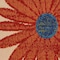 Homeroots 6' X 9' Ivory Blue Orange And Green Floral Indoor Outdoor Area Rug 545019 - alternate 6