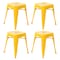 Flash Furniture 18 Inch Yellow Metal Stool, 4PK ET-BT3503-18-YL-GG - alternate 7