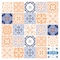 Homeroots 12" X 12" Yellow White and Blues Peel and Stick Removable Tiles 556443 - alternate 1