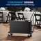 Flash Furniture HERCULES Black Indoor/Outdoor Lightweight Wood Look Resin Folding Event Chair with Slatted Seat LE-L-1-BK-SLAT-GG - alternate 6