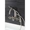 Kingston Brass 7-Inch Adjustable Wall Mount Clawfoot Tub Faucet, Brushed Nickel AE8158CG - alternate 3