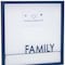 Homeroots 16" X 16" Blue And White Family Wood and Metal Square Magnetic Memo Board 516362 - alternate 3
