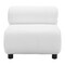 Homeroots 31" White And Black Corduroy And Upholstered Side Chair 564972 - alternate 5
