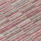 Homeroots 8' X 10' Red Beige And Copper Striped Washable Indoor Outdoor Area Rug 587935 - alternate 5