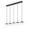 Z-Lite Renaud Matte Black 5 Light Linear Chandelier 827P6-5L-MB-LED - alternate 5