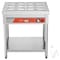 Vevor 6 x 1/3 Pans Commercial Food Warmer Electric Steam Table with Undershelf SKT1/3*6 - alternate 1