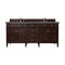 James Martin Vanities Brittany 72'' D Vanity, Burnished Mahogany w/ Parisien Bleu Silestone Top w/ Wireless Charger 650-V72-BNM-FPBL - alternate 1