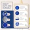 Simple Deluxe Extra-Large Moving Bags with Carrying Handles and Durable Zippers, Fold Flat, Blue, 6PK HKBAGXMOVING25BLUX6 - alternate 4
