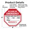 Signmission In Case of Emergency Please Save Ou, 6 Inch X 6 Inch, Plastic Sign OC-P-6-125 - alternate 4