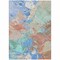 Homeroots 3' X 5' Coral Teal Blue And Mint Green Abstract Washable Indoor Outdoor Area Rug 618538 - alternate 5
