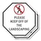 Signmission Please Keep Off of The Landscaping, 10 inch X 10 inch, Aluminum Metal Signs, 2PK OC-A-2PACK-10-127 - alternate 1