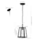 Jonathan Y Glendale 6.75" 1-Light Farmhouse Industrial Iron/Glass Outdoor LED Pendant, Black/Clear JYL2402A - alternate 3