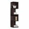 Homeroots 59" Espresso Wood and Solid Wood Four Tier Etagere Bookcase 347505 - alternate 1