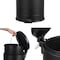 Happimess Theo Retro 8-Gallon Step Trash Can with Soft-Close Lid and FREE Mini Trash Can, Charcoal Black HPM1018B - alternate 4