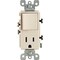 Leviton Light Almond 15A Switch & Outlet S06-05625-OTS - alternate 2