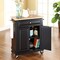 Crosley Compact Wood Top Kitchen Cart KF30021EBK - alternate 3