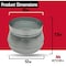 Mitchell Metal HVAC Duct Reducer, 12"-10", 10 inch to 12 inch Air Duct Increaser, 30-Gauge Galvanized Steel MM-3101210 - alternate 3